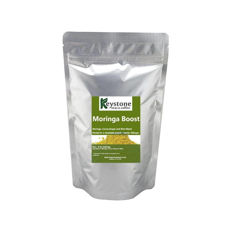Moringa Boost -Superfood Wellness Blend | Cocoa, Ginger & Peppermint Functional Drink