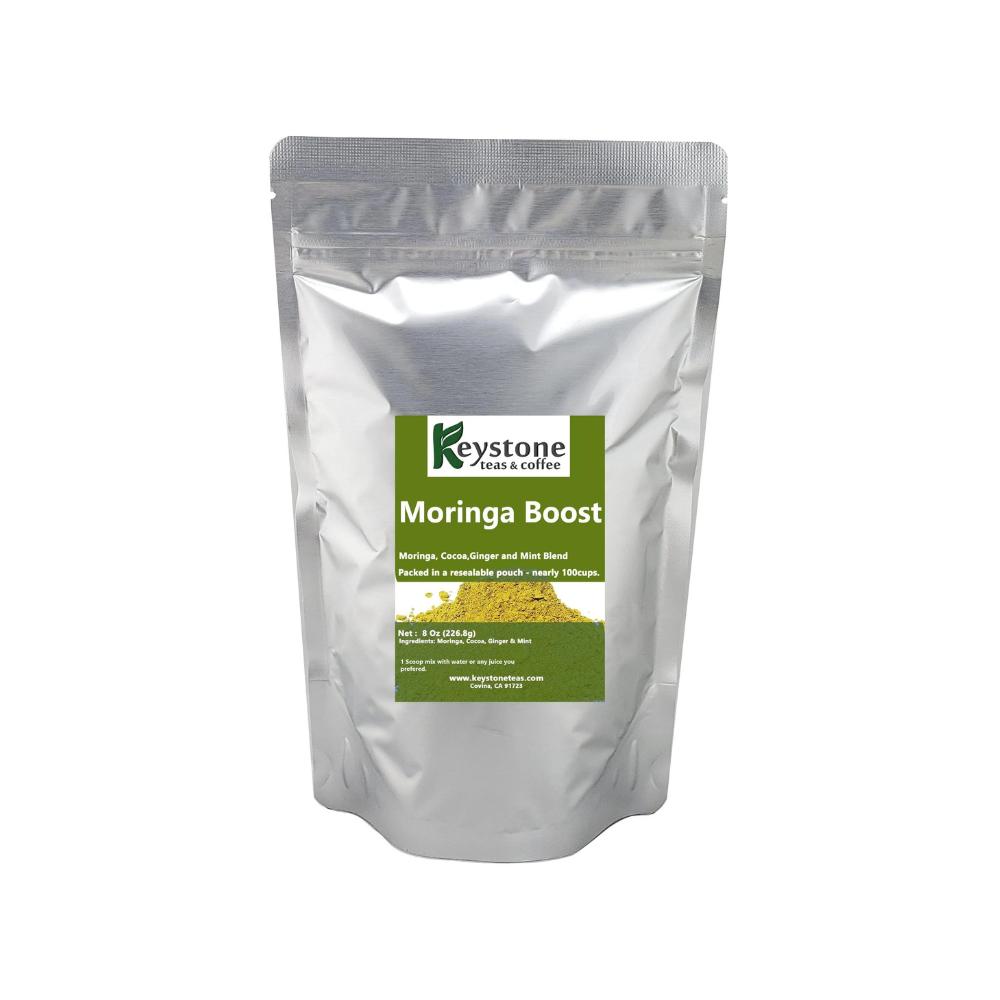 Moringa Boost -Superfood Wellness Blend | Cocoa, Ginger & Peppermint Functional Drink