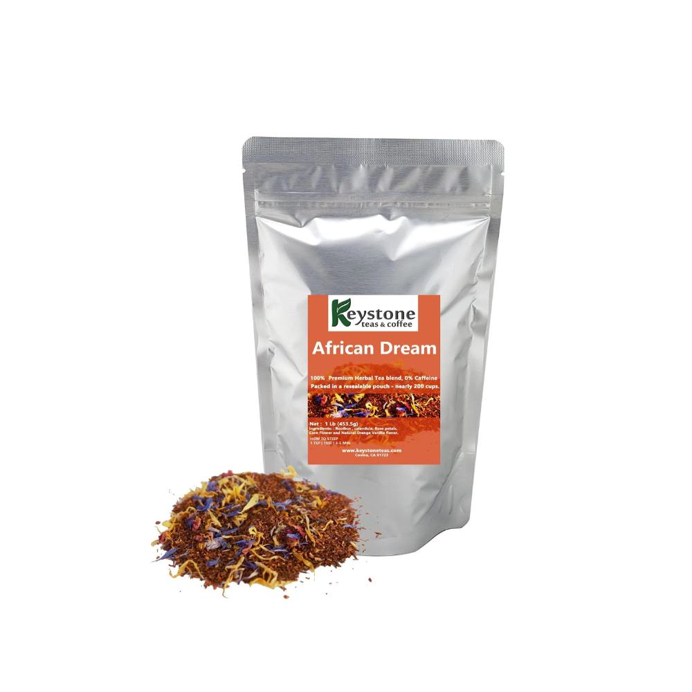 African Dream Rooibos Tea | Red Bush Rooibos Blend | Caffeine-Free Herbal Tea