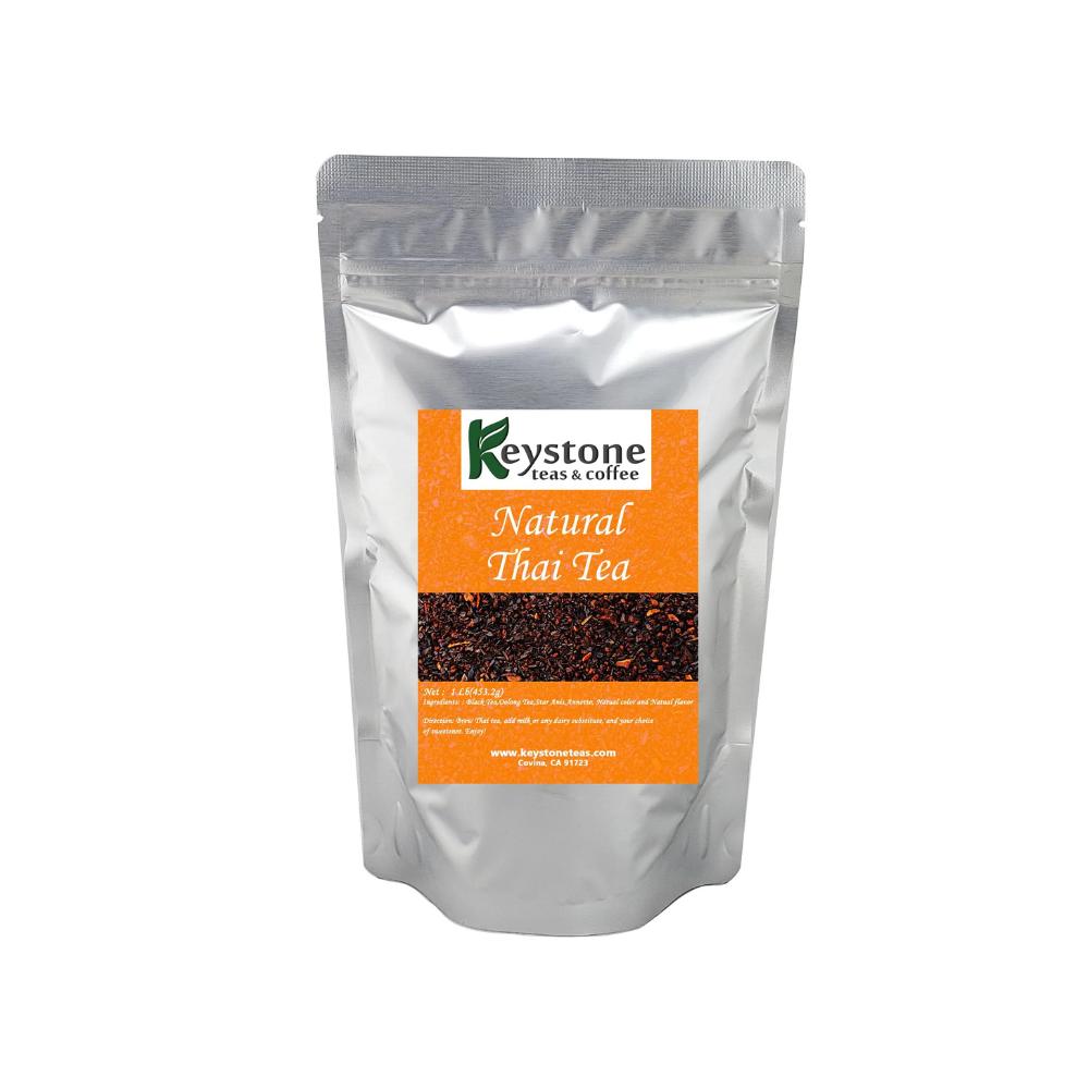 Natural Thai Tea Made with Premium Assam, Oolong Tea – Authentic flavor makes Traditional Restaurant Iced Tea and Boba Tea